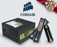 Great deals on Corsair memory, flash drives and power supplies.