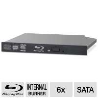   5750H 01 6X Internal Blu ray Burner Slim Drive   6x, SATA, Black, OEM