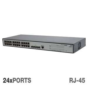 HP Networking JE006A V1910 24G Switch   24 x RJ 45 10/100/1000Base T 