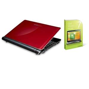Hannspree HannsBook SN10E2 Red Netbook and Microsoft Win 7 Starter to 