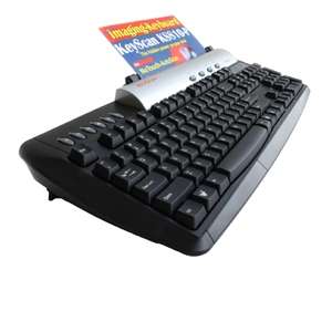 KeyScan KS810 P Color Document Scanner PC Keyboard   2 USB2 Ports, 50 