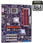 ECS nForce 570 SLIT A v5.1 NVIDIA Socket 775 ATX Motherboard and an 