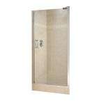  to 36 1/2 in. Swing Open Shower Door in Chrome with 10MM Clear Glass