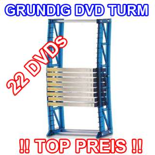 GRUNDIG DVD Tower Turm, Multimedia Discstation, DVD Sammler Regal, 22 