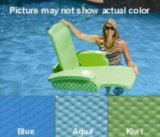 New Folding Baja Chair Foam Swimming Pool Float   Aqua  