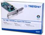 TRENDnet   TEG PCITXR   10/100/1000Mbps Copper Gigabit PCI Adapter at 