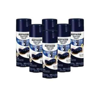 Painters Touch 12 oz. Gloss Navy Blue Spray Paint (6 Pack) 182692 at 