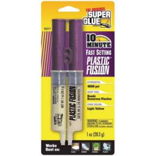 Super Glue Corporation 1 oz. Plastic Fusion Super Glue Syringe 15277 
