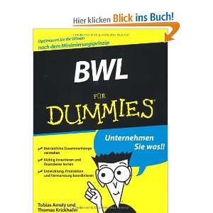 BWL für Dummies  Tobias Amely, Thomas Krickhahn Bücher