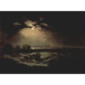 Kunstdruck William Turner Romantik Malerei Bild, hochwertige 