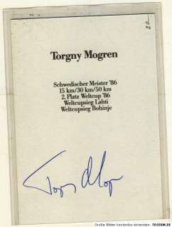 Torgny Mogren TOP AK 80er Jahre Orig. Sign. +A 4495  