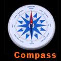 Mini Clip on Travel Digital E Compass Thermometer Clock  