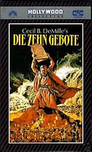 VHS    Die Zehn GEBOTE  (1956)   Charlton HESTON   John DEREK  
