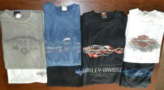 LOT of 8 Mens Genuine HARLEY DAVIDSON T  Shirts Size 2XL XXL~EXCELLENT 