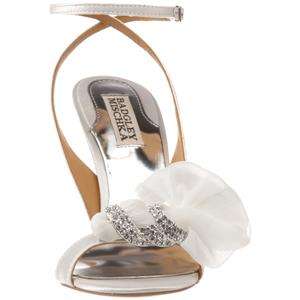 NEW Badgley Mischka DYLAN sandals shoes IVORY 7,5  