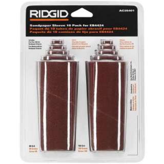 RIDGID 80 Grit and 150 Grit Sandpaper Sleeves (10 Pack) AC28401 at The 