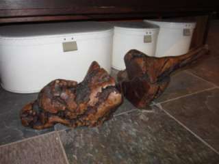 MID CENTURY MODERN GNARLED ROOT BOOKENDS DANISH 60S 70S  