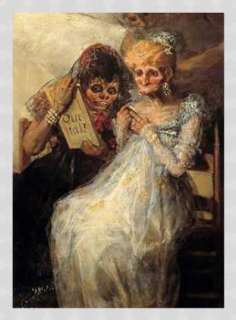 Kunstreproduktion F.Goya, Bis zum Tod (Die Alten)  