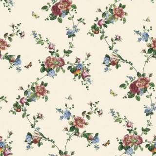   Wallpaper Company8 in x 10 in Jewel Tone Floral Trail Wallpaper Sample