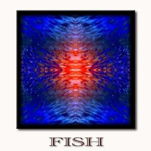 FISH   abstraktes Bild auf Leinwand mit Keilrahmen direkt vom 