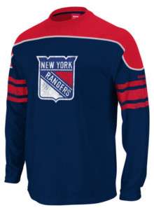 New York Rangers Reebok Shootout Long Sleeve T Shirt sz Large  