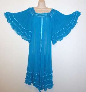 Hippie Gauze Crochet Dress Mexican Dress 60s Retro Angel Dress 