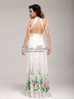   Print Charming Bridal Open Back Rhinestone Fashion Gowns 09291WH