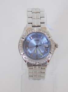 NEW AUTHENTIC GUESS SILVER SWAROVSKI Crystal LADY WATCH U75040L1 with 