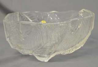 Hoya Crystal Centerpiece Bowl Ice/Rock w/label  