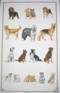 DOGS Australian Designed Cotton Tea Towel  
