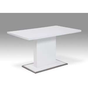 Esszimmer Tisch Esstisch 130x80 cm weiß/Edelstahl Londa  