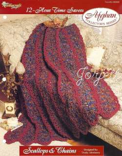 Scallops & Chains Afghan, 12 Hour Time Savers crochet  