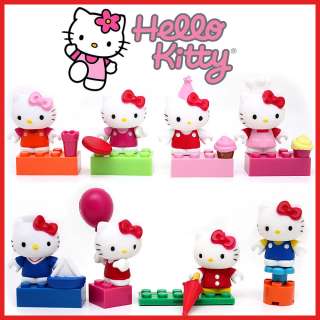 Mega Bloks Sanrio Hello Kitty Series Mini Figure 8pc Collect Set 