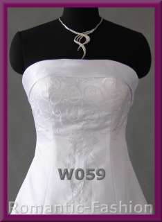 Elegantes Brautkleid; Weiß od.Creme Gr. 34 bis 54+NEU♥  