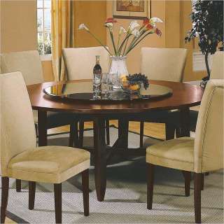 Steve Silver Avenue Round Casual Dark Rich Cherry Finish Dining Table 