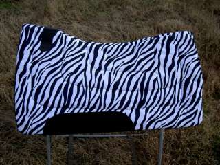 Horse Saddle Pad Cordura Wool Felt 32 X 31 Tack Tough Equine Zebra 