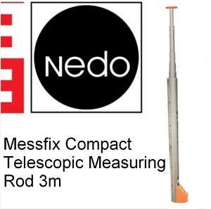 Nedo Messfix Compact Telescopic Measuring Rod Stick 3m  