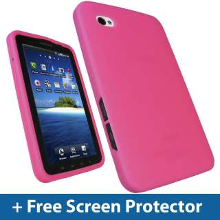 Pink Silicone Skin Case for Samsung Galaxy Tab P1000 Internet Tablet 