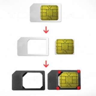 Insert your Micro Sim into this adapter to return to Standard Size