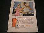 1947 Shulton Old Spice After Shave Ad Wife in Bathroom Husband Shaving