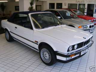 1989 F CLASSIC BMW 325i CONVERTIBLE IN ALPINE WHITE  