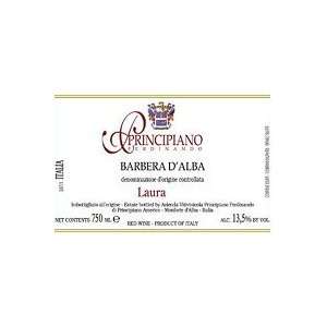   Principiano Barbera Dalba Laura 2010 750ML Grocery & Gourmet Food