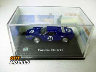 PORSCHE 904 GTS TINY MODEL CAR  1/72 DARK BLUE #34  