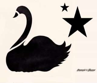 Stencil Swan Barn Stars Crafts Signs Projects  