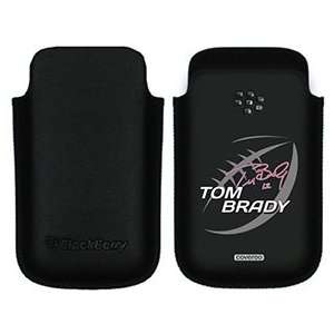  Tom Brady Football on BlackBerry Leather Pocket Case  