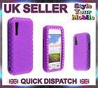 FOR SAMSUNG TOCCO LITE S5230 PURPLE DIAMOND BLING RUBBE