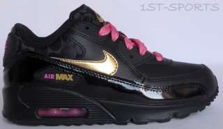NEW INFANT, GIRLS NIKE AIR MAX 90 BLACK TRAINERS, SHOES  