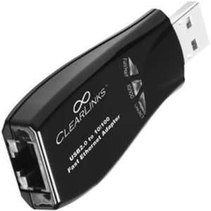   USB 2.0 10/100Mbps Eth.Adptr By CP Tech/Level One Electronics