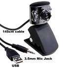 USB 5.0M Pixel 6LED Webcam Web Camera+Mic for PC Laptop