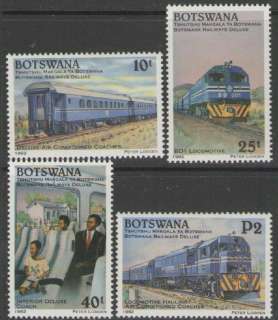 BOTSWANA SG733/6 1992 DELUXE RAILWAY SERVICE MNH  
